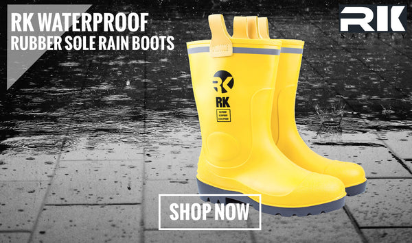 RK Waterproof Rubber Sole Rain Boots