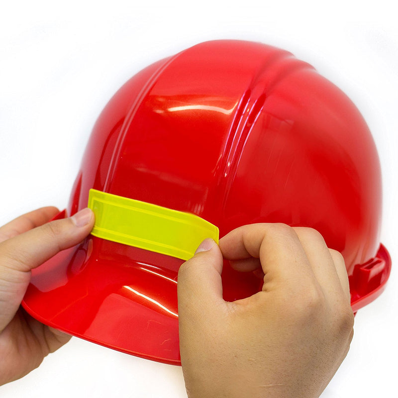 Adhesive Vinyl Reflective Hard Hat/Helmet Sticker - Yellow-RK Safety-RK Safety