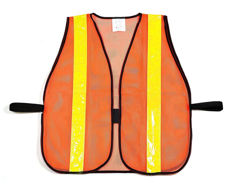 RK Safety Vest with Reflective Stripes - Orange, Lime, Pink(8011,8012,8013)-New York Hi-Viz Workwear-RK Safety