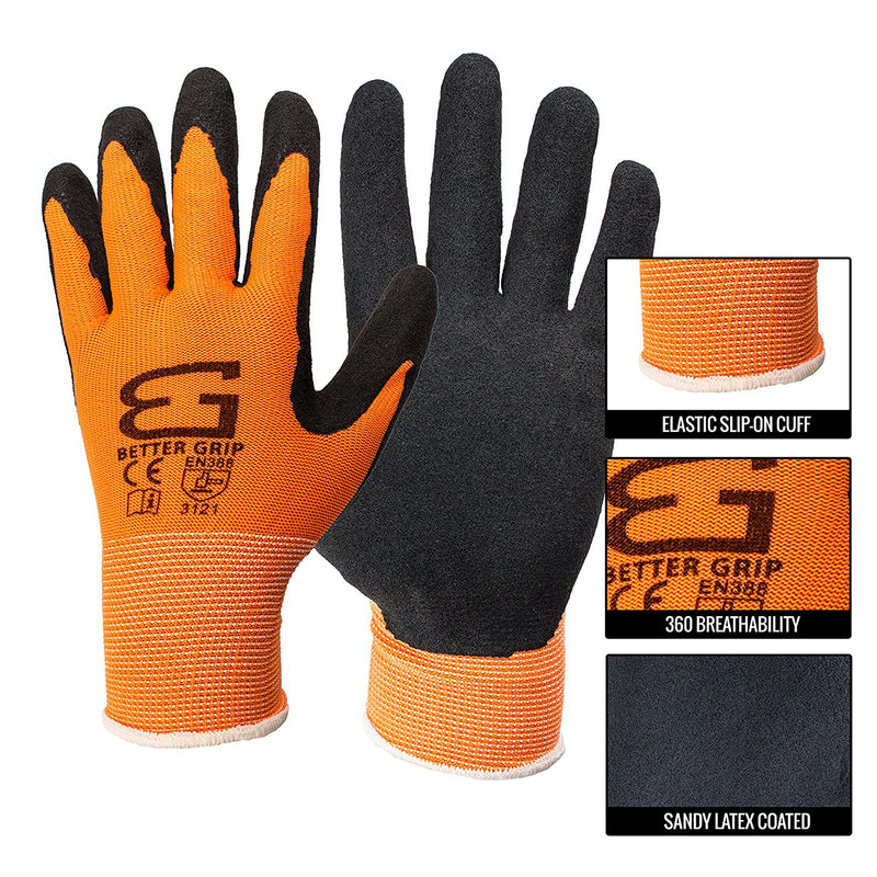 Better Grip® Ultra Thin Sandy Latex Coated Gloves - BGSO1-Better Grip-RK Safety