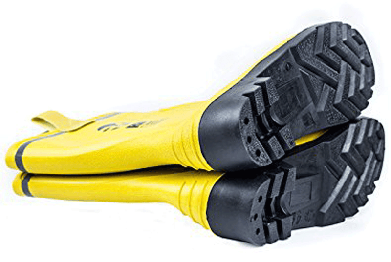 Insulated Waterproof Fur Interior Rubber Sole Winter Rain Boots-RKBW-YEL-RK Safety-RK Safety