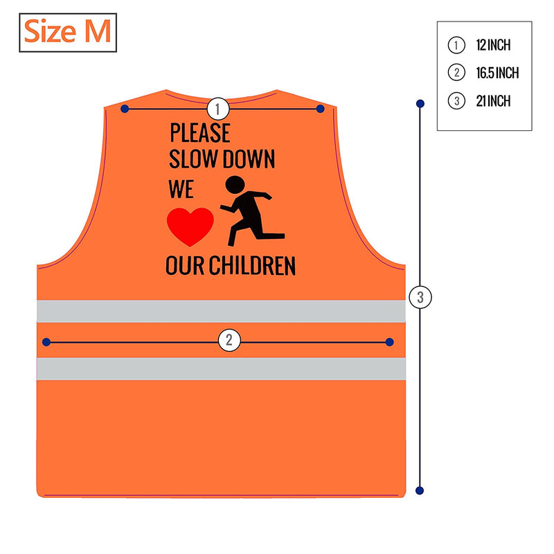 RK Safety Hi Vis Kids Safety Vest - Orange-New York Hi-Viz Workwear-RK Safety