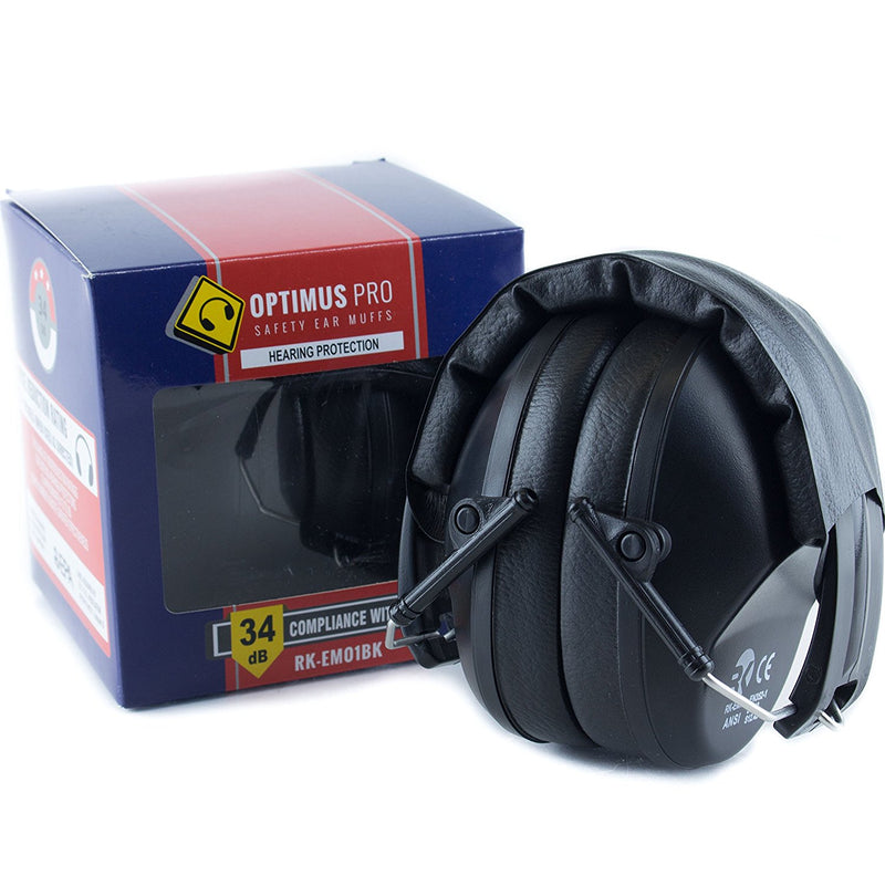 RK Shooting Hearing Protection Folding-Padded Ear Muff - Black-RK Safety-RK Safety