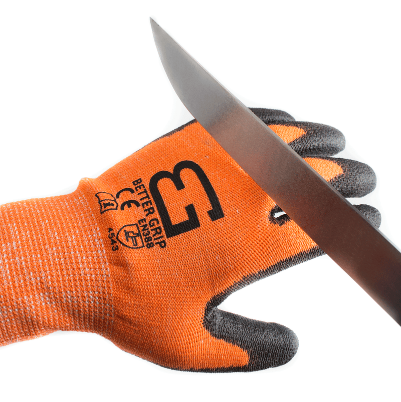 Level 5 Cut Resistant Shell PU Coating Work Gloves for Smart Phone-OR-Better Grip-RK Safety