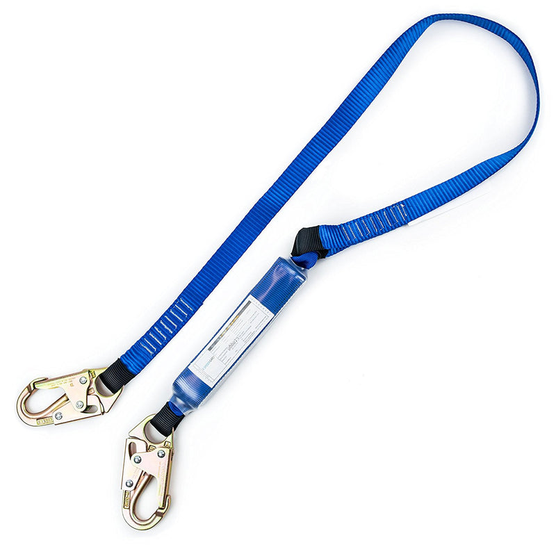 Spidergard SPLD001 6 ft Shock Absorber Single Leg Lanyard with Two Snap Hooks-Spidergard-RK Safety