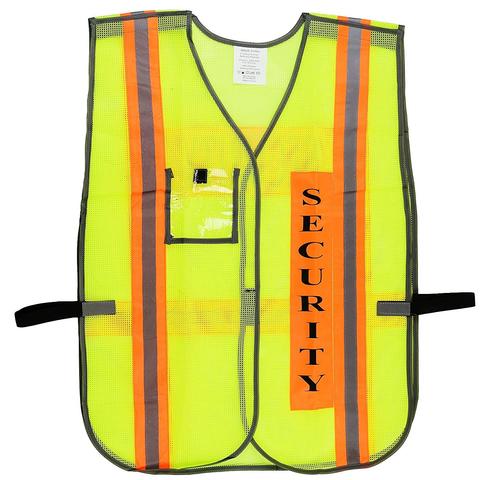 Security Safety Vest with Reflective Strips, One Size Fits All - 8003-New York Hi-Viz Workwear-RK Safety