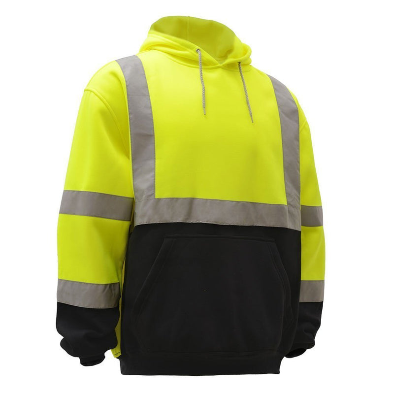 Class 3 High Visibility Sweatshirt, Hooded Pullover - H8312-New York Hi-Viz Workwear-RK Safety