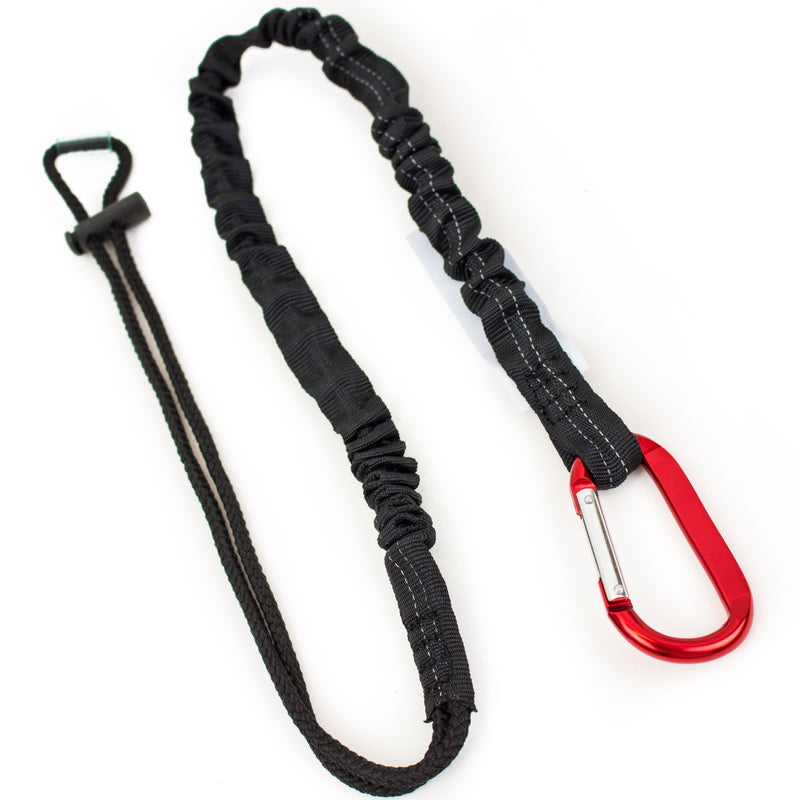 Spidergard 3 ft Tool Lanyard with Single Carabiner, Black-NK-RK Safety