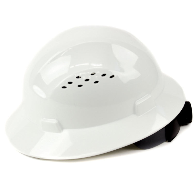 RK Safety RK-HP24-WH White Hard Hat Brim Style with 4 Point Ratchet Suspension-RK Safety-RK Safety