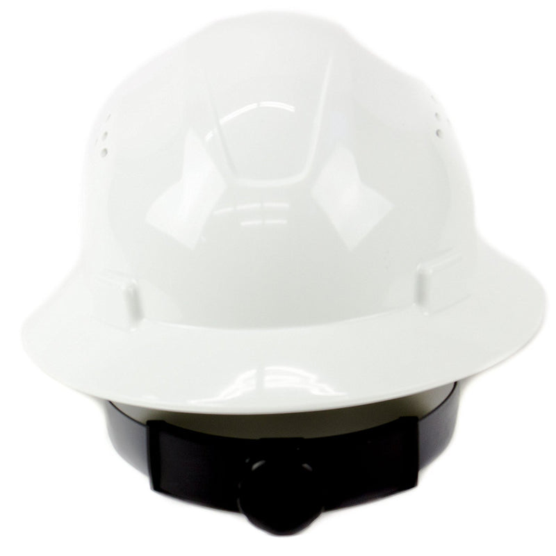 RK Safety RK-HP24-WH White Hard Hat Brim Style with 4 Point Ratchet Suspension-RK Safety-RK Safety