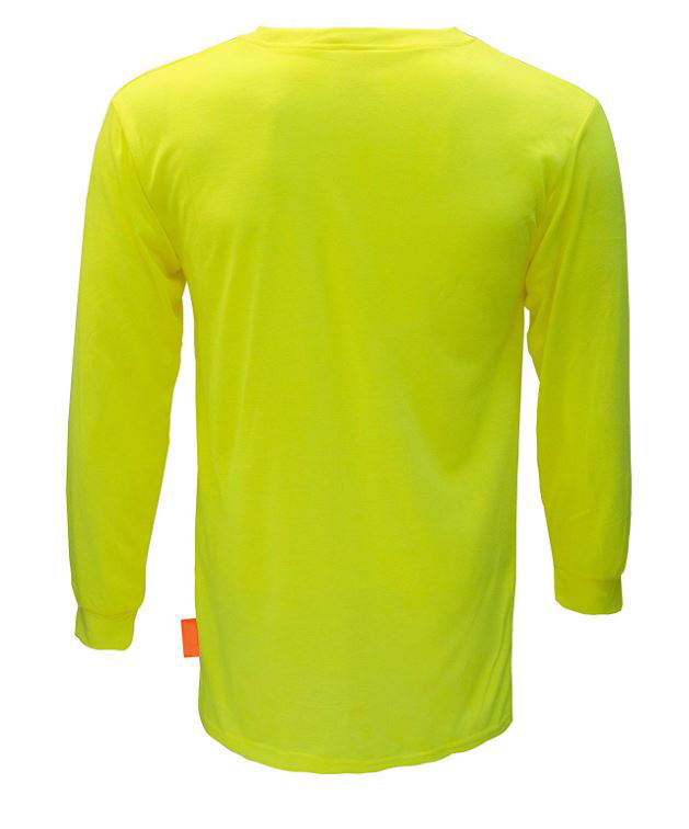 Long Sleeve High-Vis Force Color Enhanced Safety Shirt - L2110-New York Hi-Viz Workwear-RK Safety