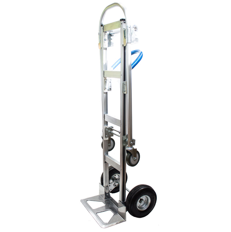 NK HTA-7B Heavy Duty 2 in 1 Senior Convertible Aluminum Hand Truck, Fully Assembled without Wheels, Flat Free Wheels-NK-RK Safety