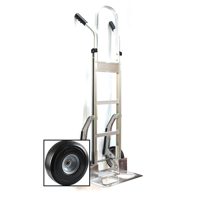 NK HTA-14 (w/ PT-006) Heavy Duty PT-006 Aluminum Hand Truck, Stair Climbr, Fully Assembled without Wheels, Flat Free Wheels-NK-RK Safety