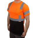 Class 3 Hi-Vis T Shirt with Moisture Wicking Mesh Orange/ Lime- BFS8511/2-New York Hi-Viz Workwear-RK Safety