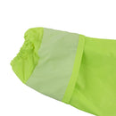 Hi-Vis Green PVC Polyester Trench Rain Long Coat With Hoodie-RC-PP-HIG44-RK Safety-RK Safety