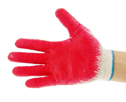 300 Pairs String Knit Red Palm Latex Dipped Gloves, Made in Korea -WRGKR300W/B, 300 Pairs String Knit White Poly Cotton Work Gloves, Made in Korea-WCGKR300-RK Safety-RK Safety