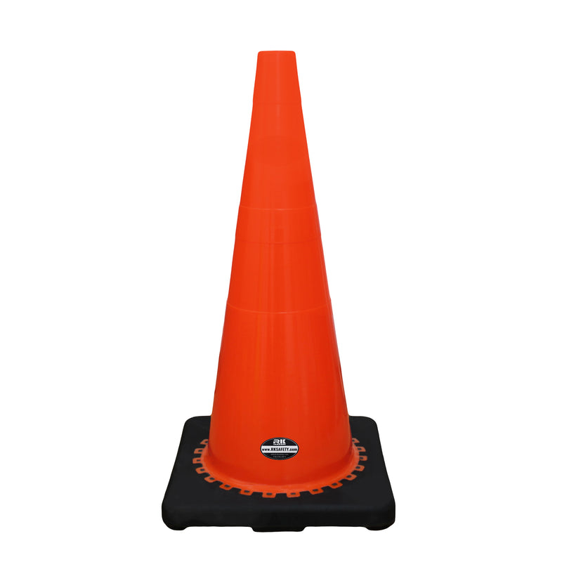 (Set of 8) 28" Orange Traffic Cones, Plain-RK Safety-RK Safety