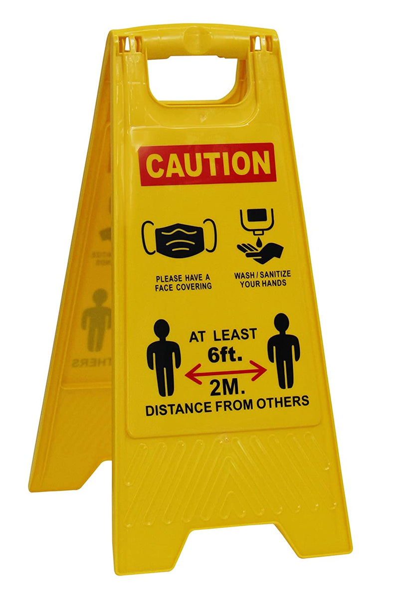 RK-Safety Floor Sign, 3 in 1 Pandemic Sign with Maintain Social distancing-RK Safety-RK Safety