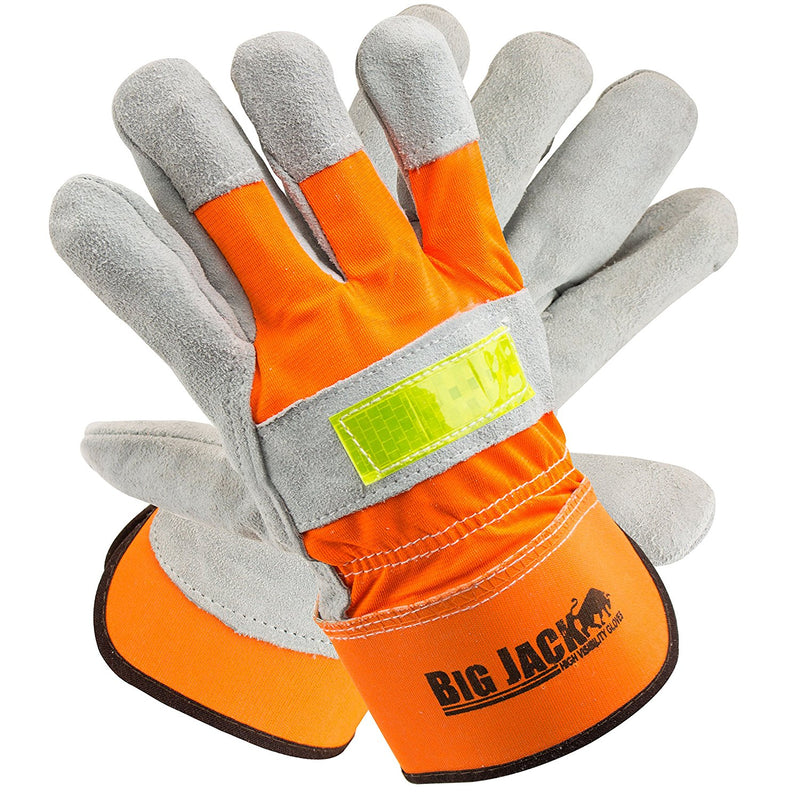 Better Grip® Hi Visibility Cowhide Leather Palm Gloves - BGBYHVO-Better Grip-RK Safety