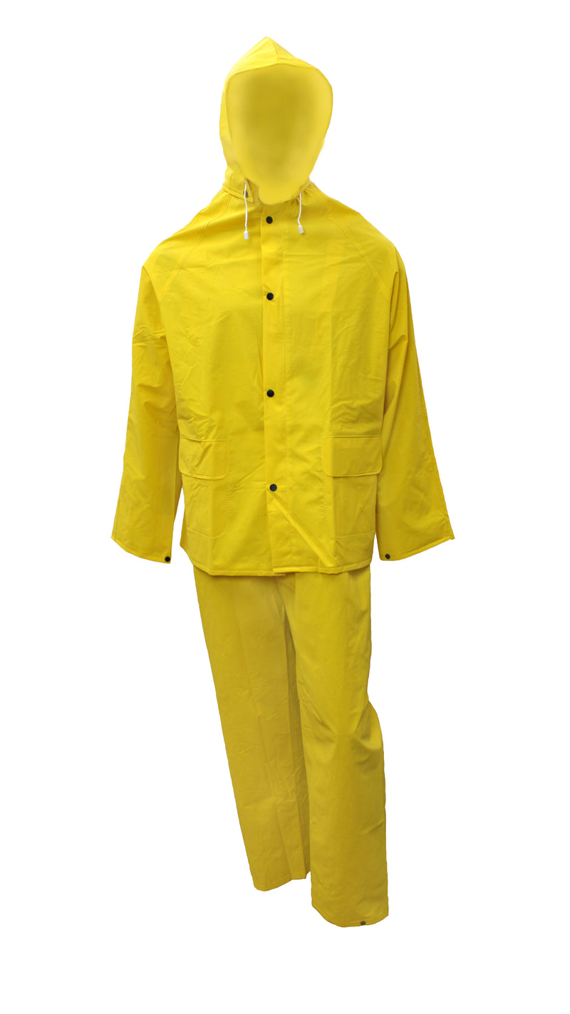 RK Safety RK-RW400 Hi-Viz Rainwear Polyester Three Piece Jacket…-RK Safety-RK Safety
