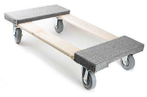 NK Furniture Movers Dolly, Soft Gray Non-marking TPR Wheels -Grey-NK-RK Safety