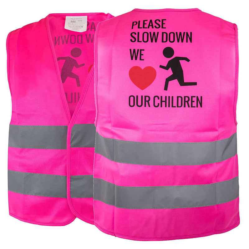 RK Safety Hi Vis Kids Safety Vest - Pink-New York Hi-Viz Workwear-RK Safety