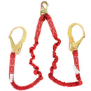 Spidergard SPL-S201 6-Feet Double Leg Internal Shock Absorbing Lanyard with Two Rebar Hooks, Red-Spidergard-RK Safety