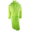 Hi-Vis Green PVC Polyester Trench Rain Long Coat With Hoodie-RC-PP-HIG44-RK Safety-RK Safety