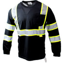 RK Safety BFL-T5711,12 & 13Class 2 High Visible Two Tone Reflective Strips Breathable Mesh Tshirts with X Pattern, Pockets Harness D-Ring Pass Thru, ANSI/ISEA (Orange/Lime & Black)-RK Safety-RK Safety