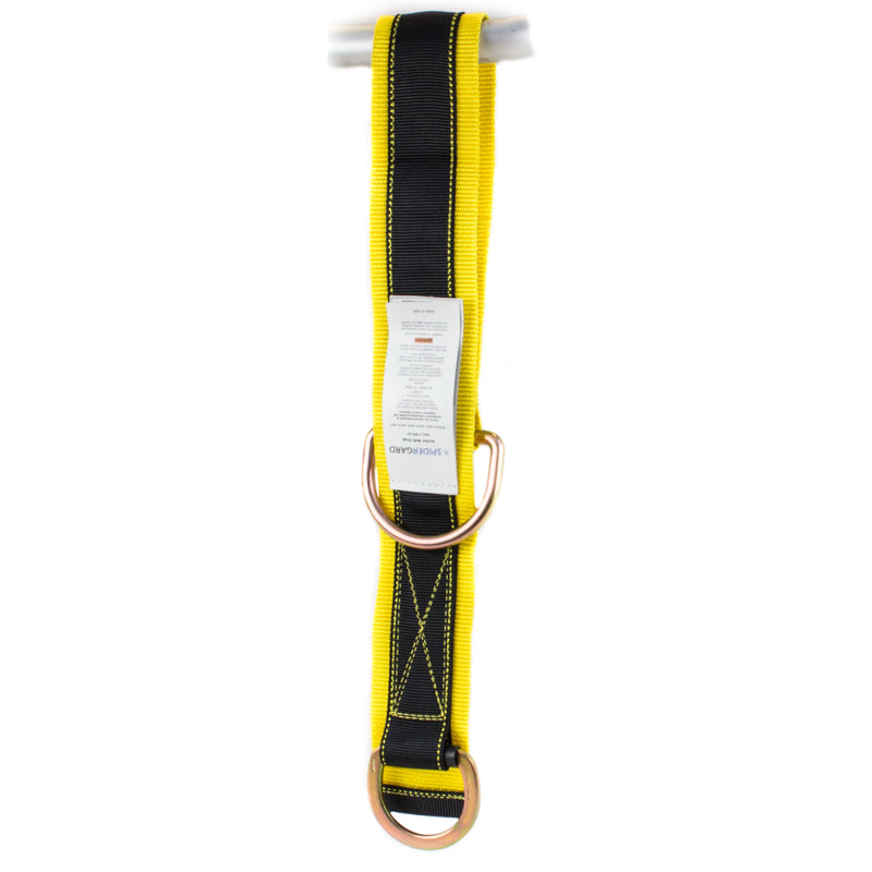 Spidergard SPA101 3-Foot Cross-Arm Straps with Large, Small D-Rings, Yellow-Spidergard-RK Safety