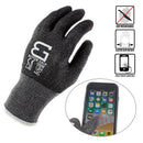 Level 5 Cut Resistant Shell PU Coating Work Gloves for Smart Phone-BK-Better Grip-RK Safety