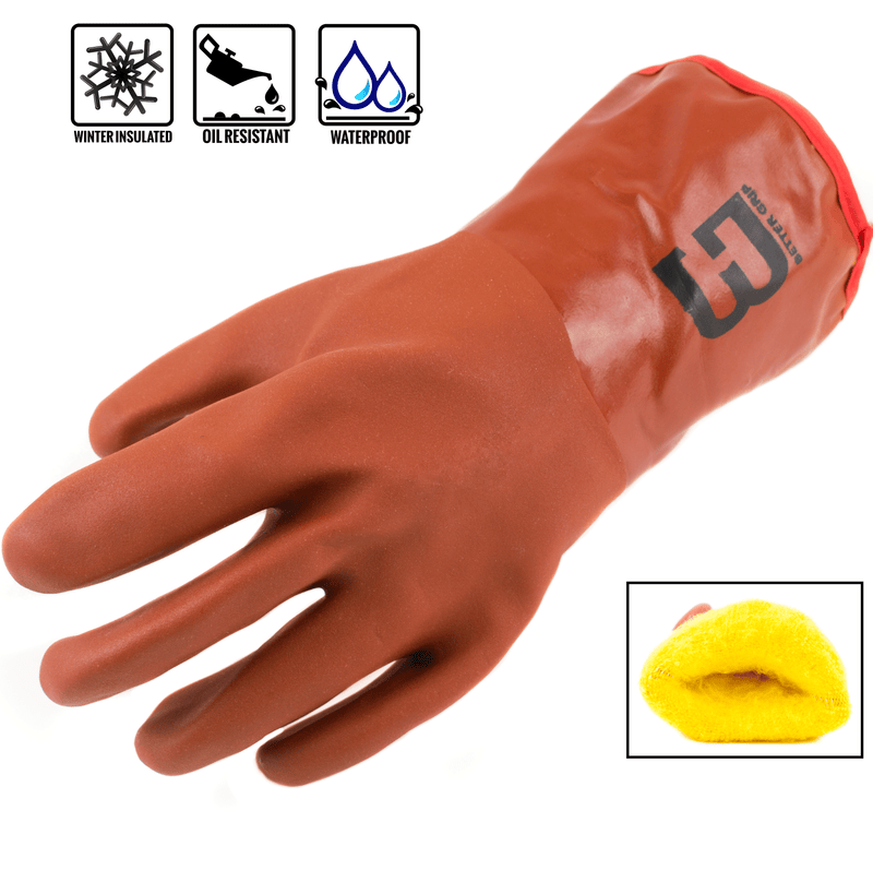 Better Grip® Double Coated PVC Insulated Gloves -BG12WINTEROR-RK Safety-RK Safety