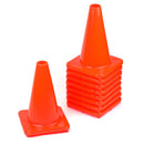 (Set of 10) 12" PVC Traffic Safety Cones, Plain - Orange-RK Safety-RK Safety