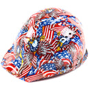 RK Safety RK-HP34-FLAG Flag Designed Hard Hat Cap Style with 4 Point Ratchet Suspension-RK Safety-RK Safety
