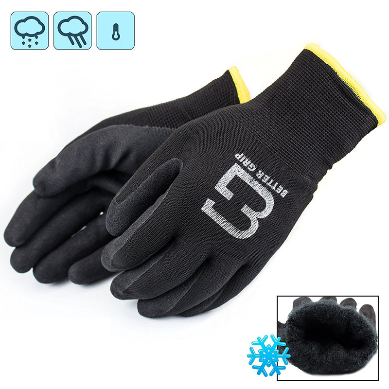 Better Grip® Double Lining Rubber Coated Gloves - BGWANS-BK-CS-Better Grip-RK Safety