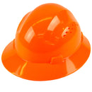RK Safety RK-HP24-OR Orange Hard Hat Brim Style with 4 Point Ratchet Suspension-RK Safety-RK Safety
