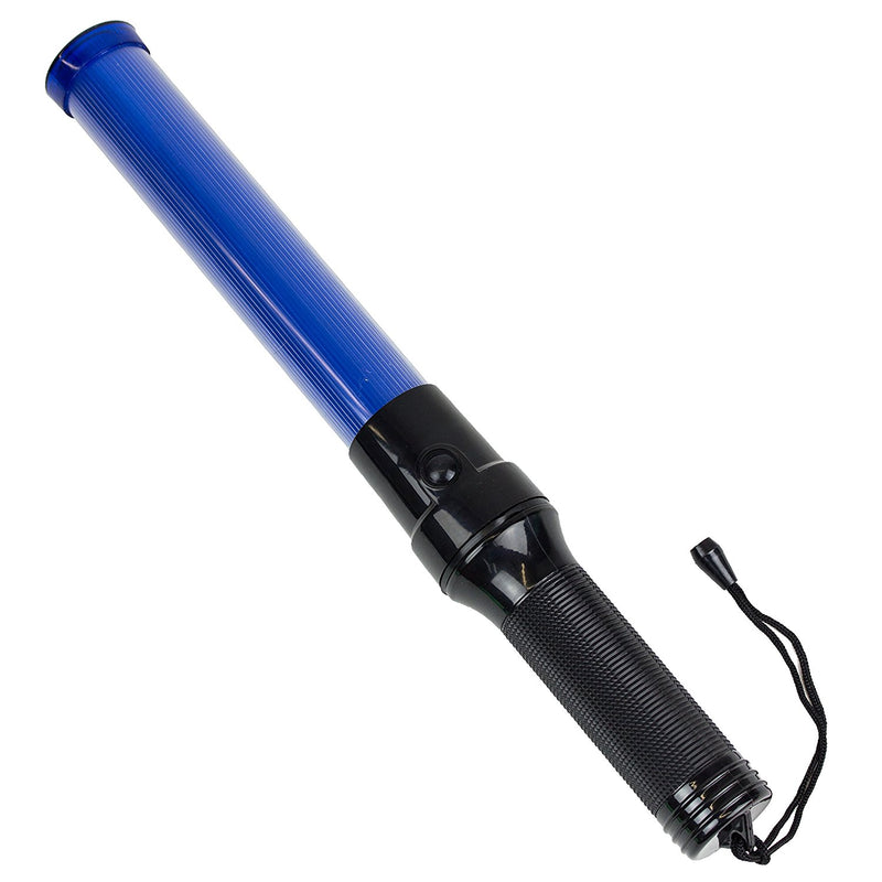 Signal Traffic Wand Baton LED Flashlight with Wrist Strap - Blue-RK Safety-RK Safety