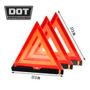 RK Safety Warning Triangle DOT Approved Road Side Emergency Kit (Sets of 3 pcs)-RK Safety-RK Safety