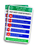 RK Safety COVID Sign AL1812 EGP-23 Safe Job SITE GUIDELINESEngineer Grade Reflective Aluminum Sign, 12" x 18"-RK Safety-RK Safety