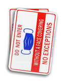 RK Safety COVID Sign AL1812 EGP-24 DO NOT Enter Without MASKEngineer Grade Reflective Aluminum Sign, 12" x 18"-RK Safety-RK Safety