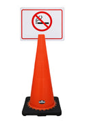 RK-Safety 28" Orange Cone, Black base without Reflective Tape, Plus Cone Sign-RK Safety-RK Safety