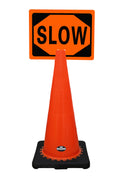 RK-Safety 28" Orange Cone, Black base without Reflective Tape, Plus Cone Sign-RK Safety-RK Safety