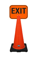 RK-Safety 28" Orange Cone, Black base without Reflective Tape, Plus Cone Sign-RK Safety-RK Safety