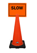 RK-Safety 28" Orange Cone, Black base without Reflective Tape, Plus Cone Sign-RK Safety-RK Safety