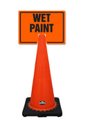 RK-Safety 28" Orange Cone, Black base without Reflective Tape, Plus Cone Sign-RK Safety-RK Safety