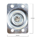 NK 2 Inch Low Profile Hard Rubber Wheel Swivel Plate Casters with Brake - CHR2SSBRRE-4-NK-RK Safety