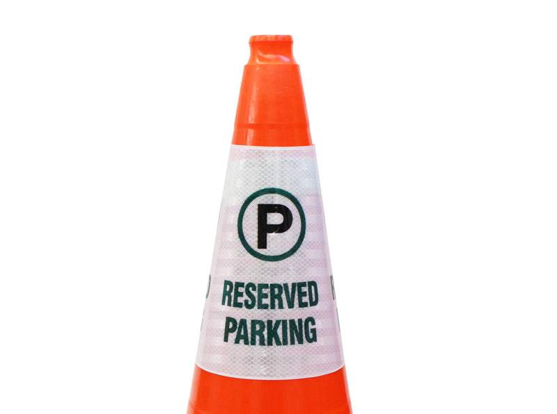 RK Safety “Reserved Parking” Bright Reflective Cone Message Sleeve, [Cone Not Included]…-RK Safety-RK Safety