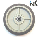 NK Non Marking TPR Flat Free Hand Truck/Utility Wheel, 8" Wheels-NK-RK Safety