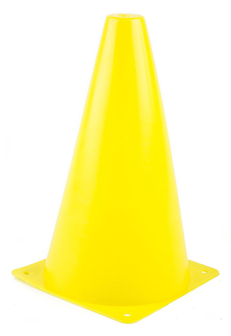 (Set of 10) RK Sports Plastic Sport Cones - Yellow-RK Safety-RK Safety
