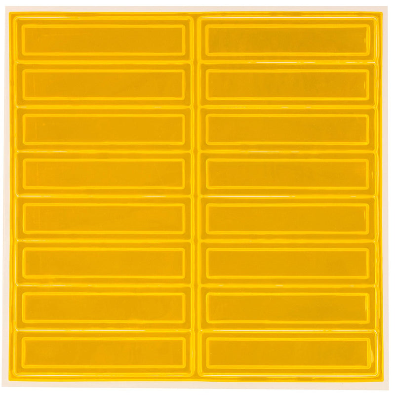 Adhesive Vinyl Reflective Hard Hat/Helmet Sticker - Yellow-RK Safety-RK Safety